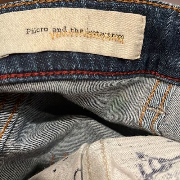 Pilcro and the Letterpress Anthropologie High Rise Superscript Denim Jeans Sz 26 - Picture 8 of 15